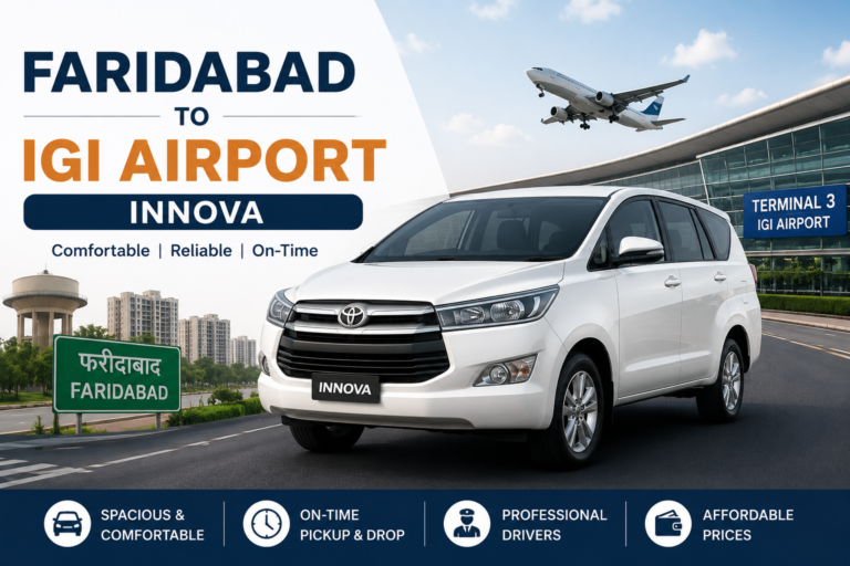 Faridabad to IGI airport Innova