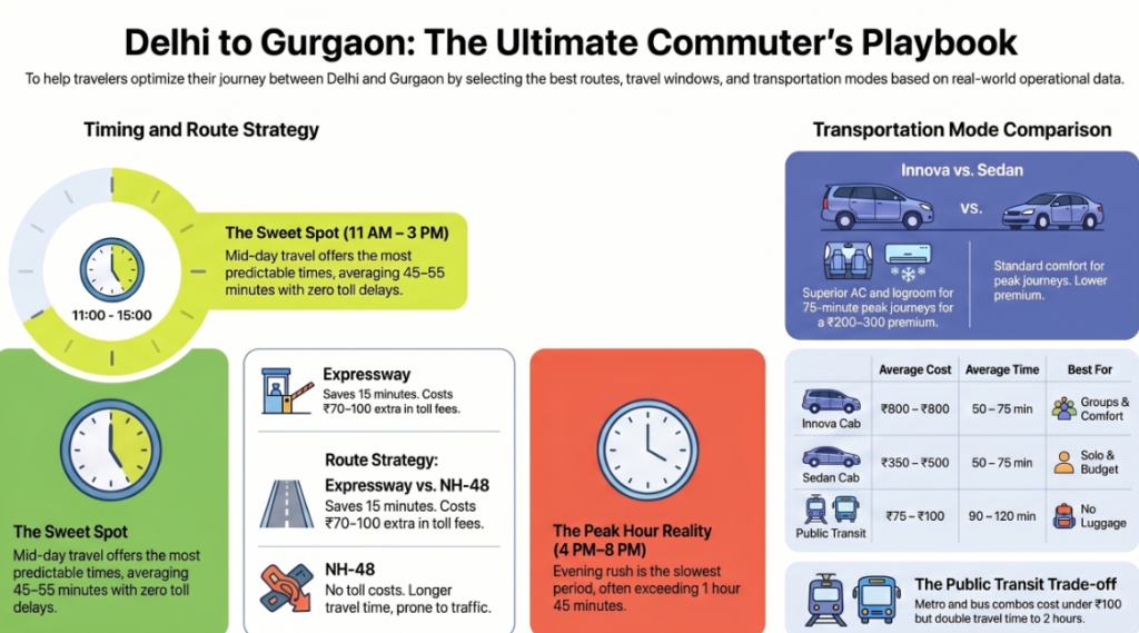 Delhi to Gurgaon distancee