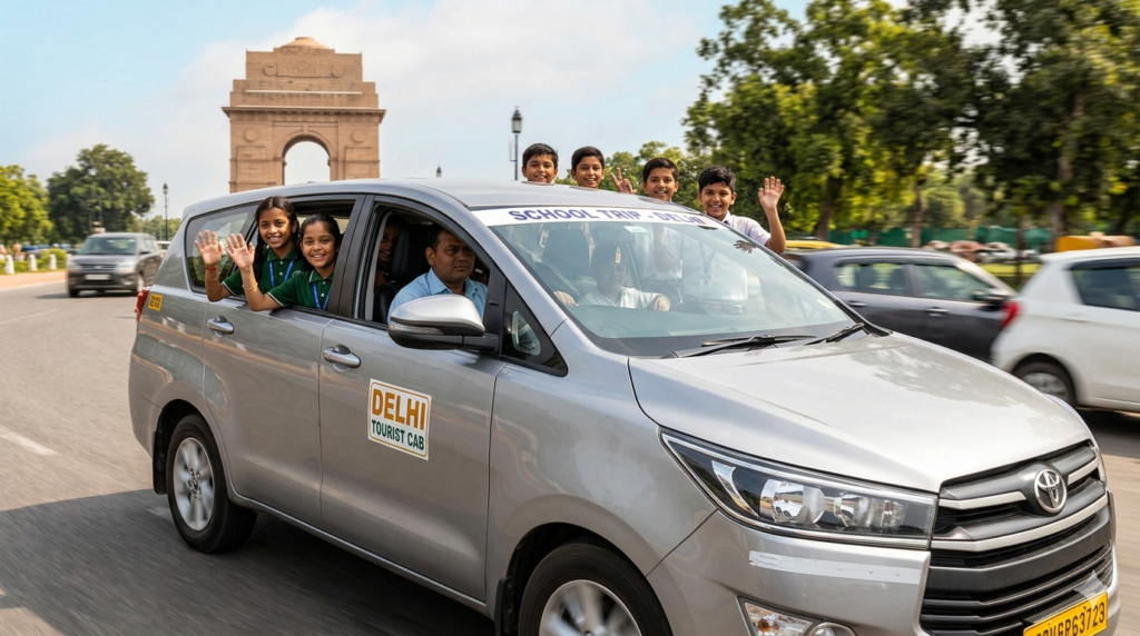 Innova cab school trip Delhi
