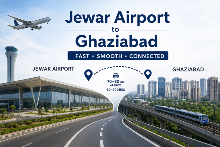 Jewar Airport to Ghaziabad