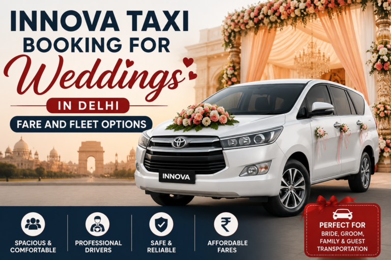 Innova Taxi Booking for Weddings in Delhi