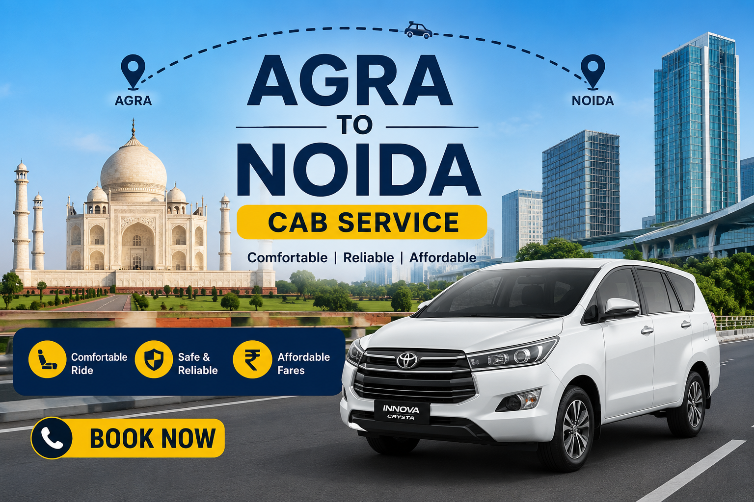 Agra to Noida Cab