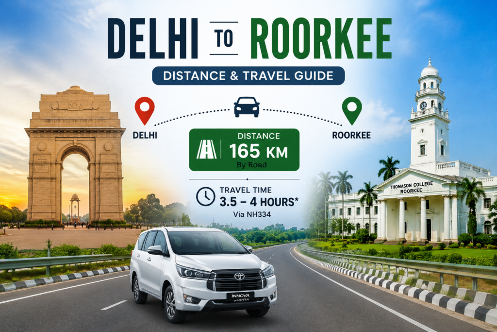 Delhi to Roorkee Distance